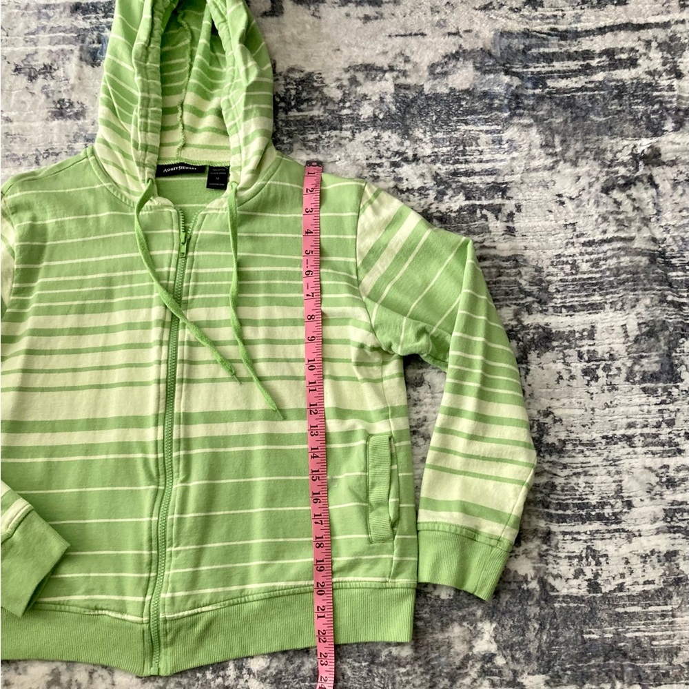 Ashley Stewart Striped Track Hoodie - Picture 4 of 8